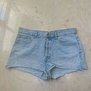 Zara Rhinestone Jean Shorts